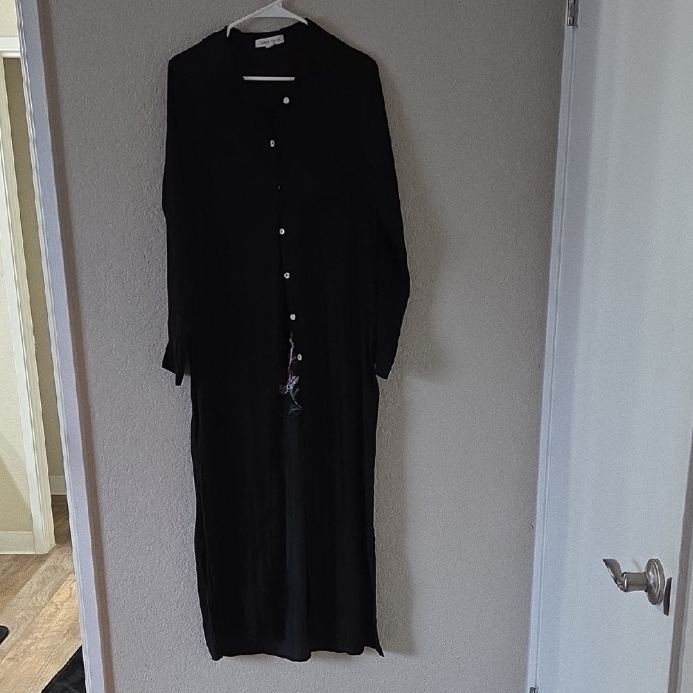 Honey Punch Black Long Sleeve Dress